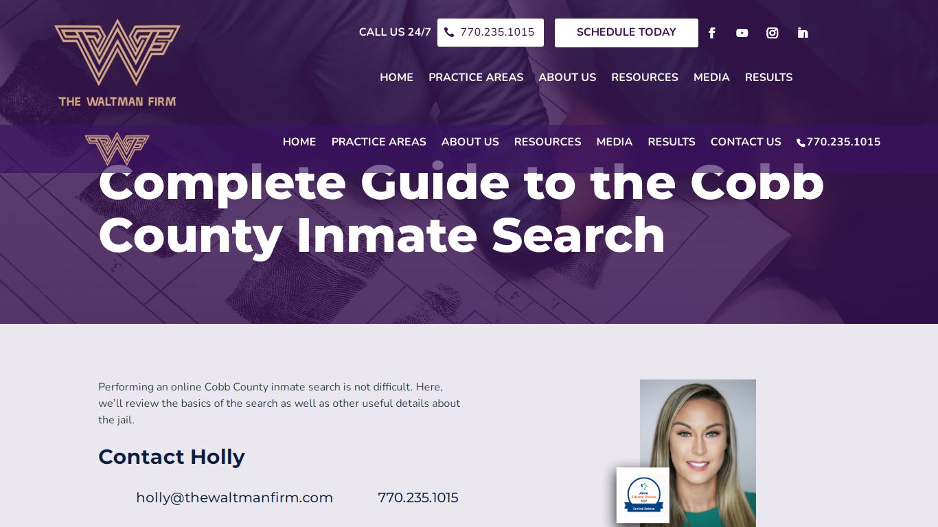 Complete Guide to the Cobb County Inmate Search - The ...