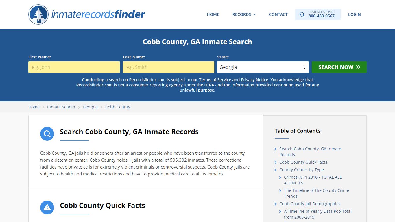 Cobb County, GA Inmate Lookup & Jail Records Online