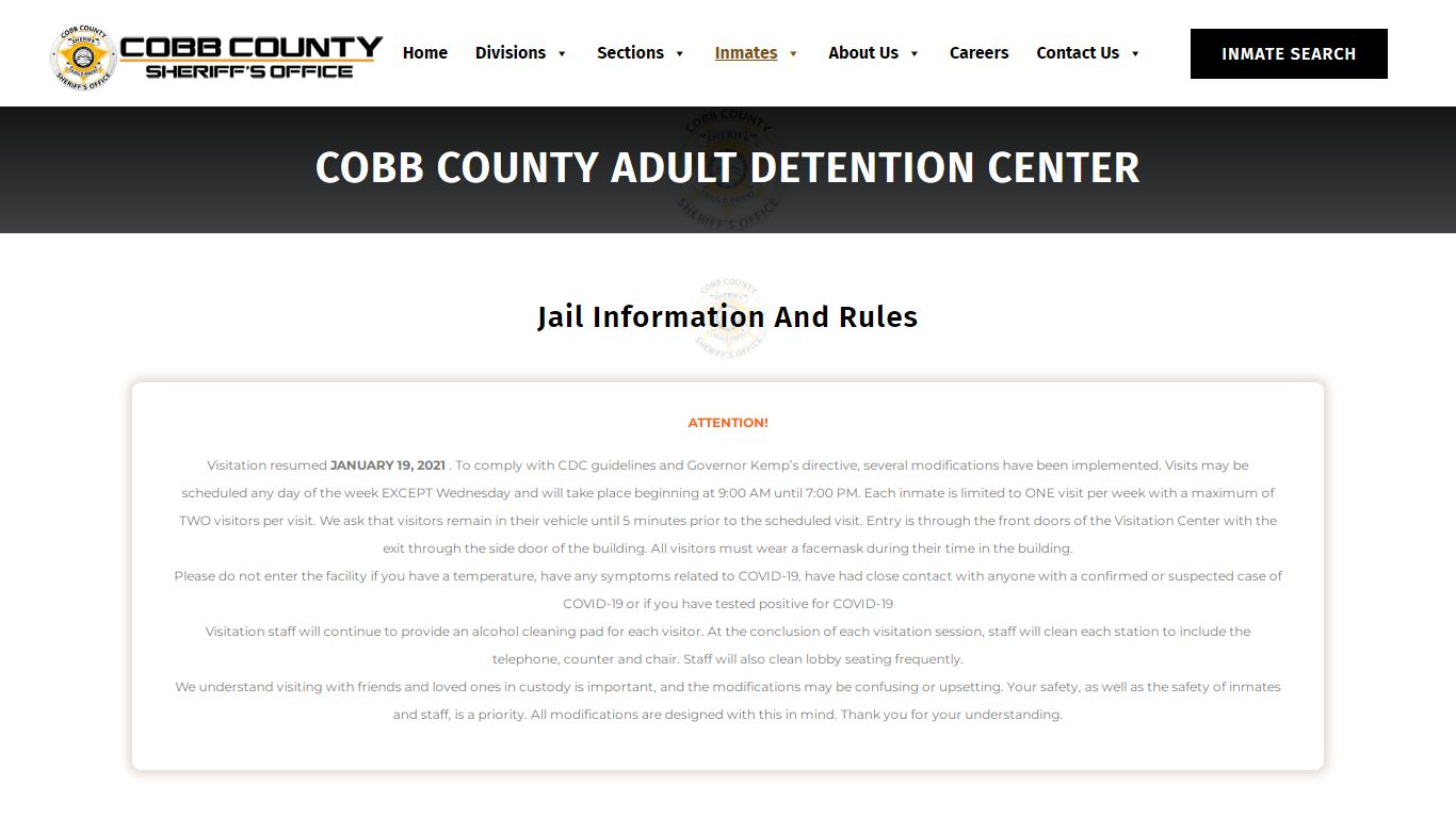CCSO | Cobb County Adult Detention Center